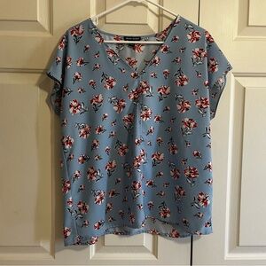 Blue floral Hilary Radley V-neck Top